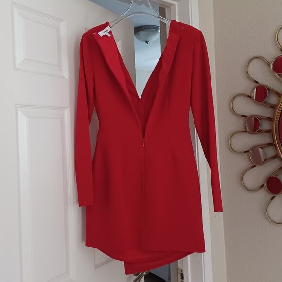 LIKELY Dani Tuxedo Mini Dress Red 2 NWOT - Picture 7 of 12